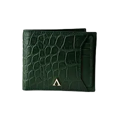 Prestigio Men’s Wallet with Detachable Cardholder – Emerald Green