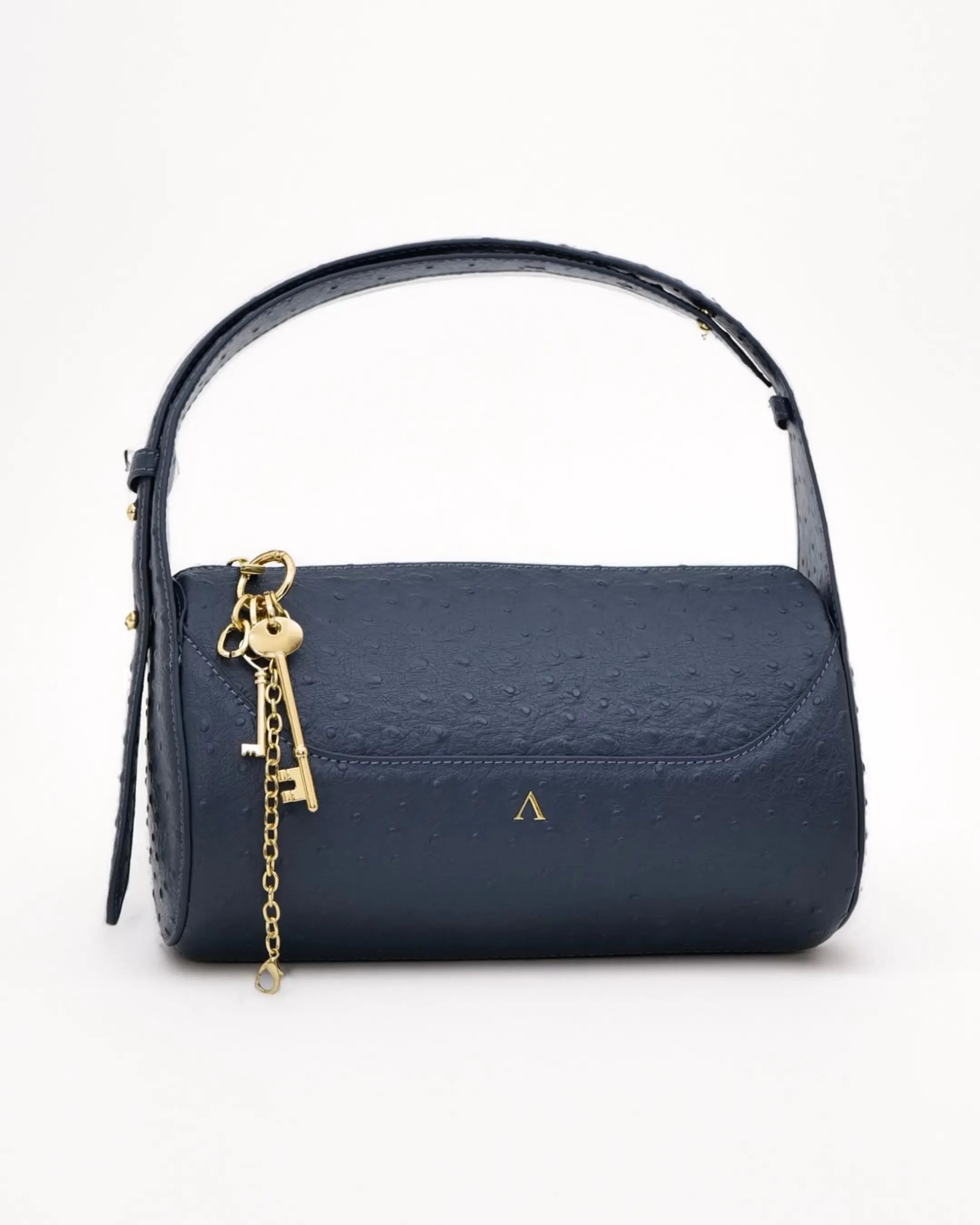 Barrel Bag- Ostrich by Akinna Milano