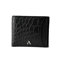 Prestigio Men’s Wallet with Detachable Cardholder - Midnight Black
