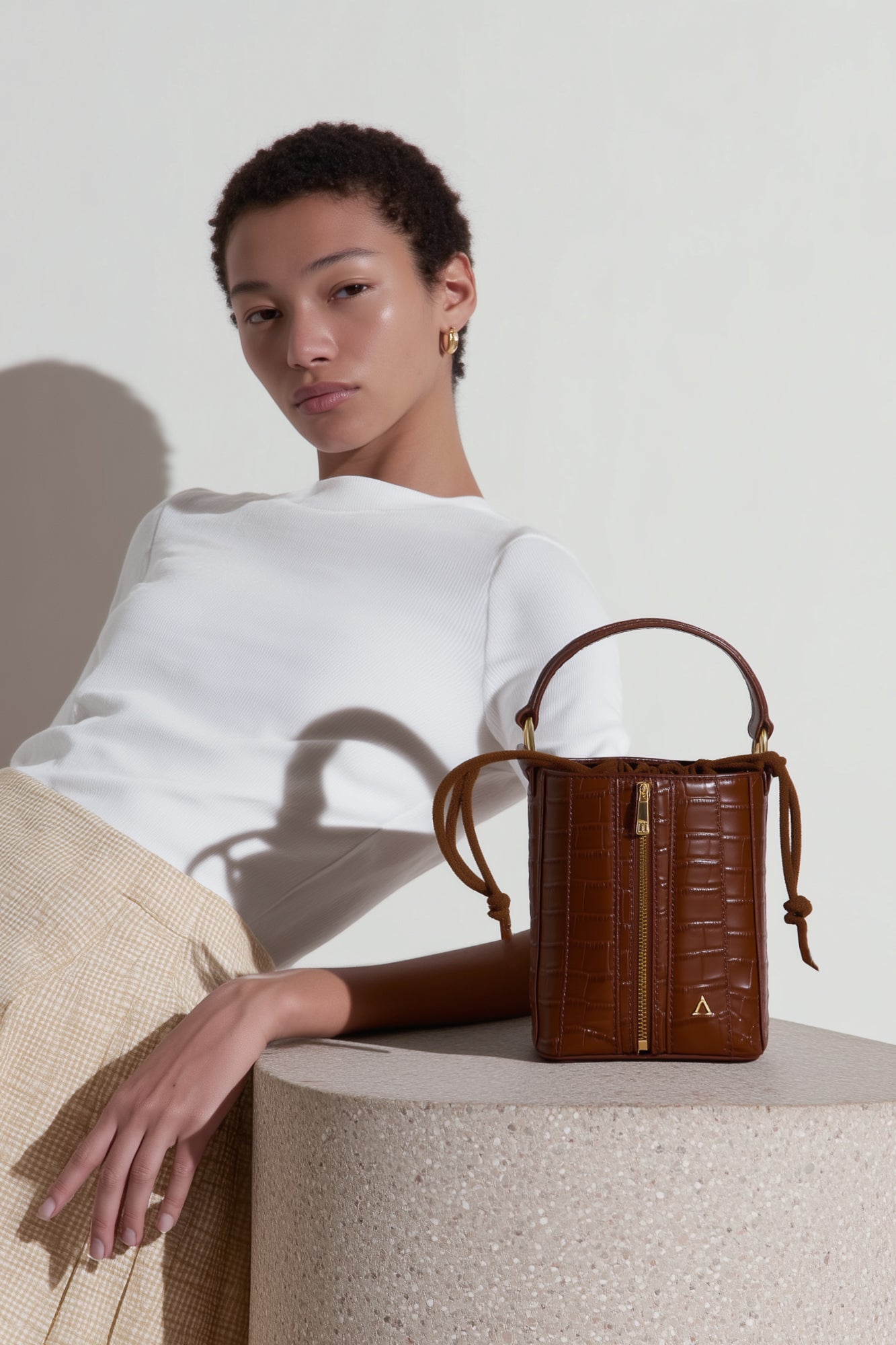 Giorgia Bucket - Toffee Brown