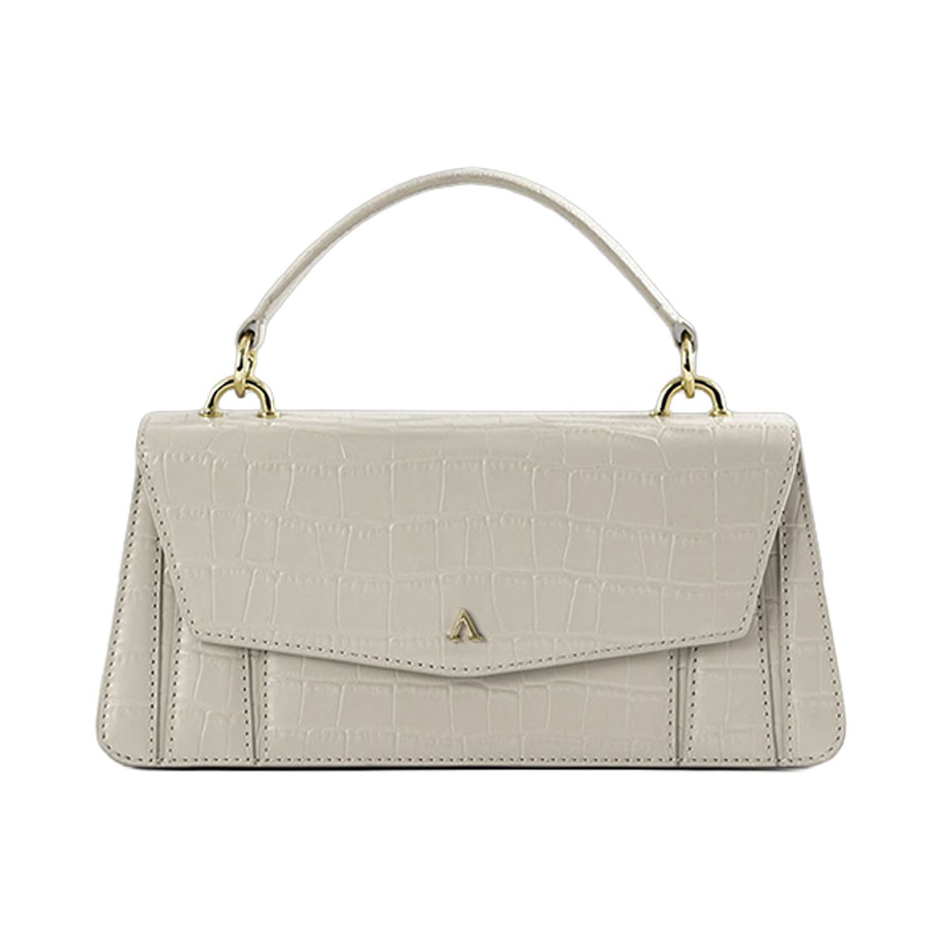 Lia Bag - Latte White Croco