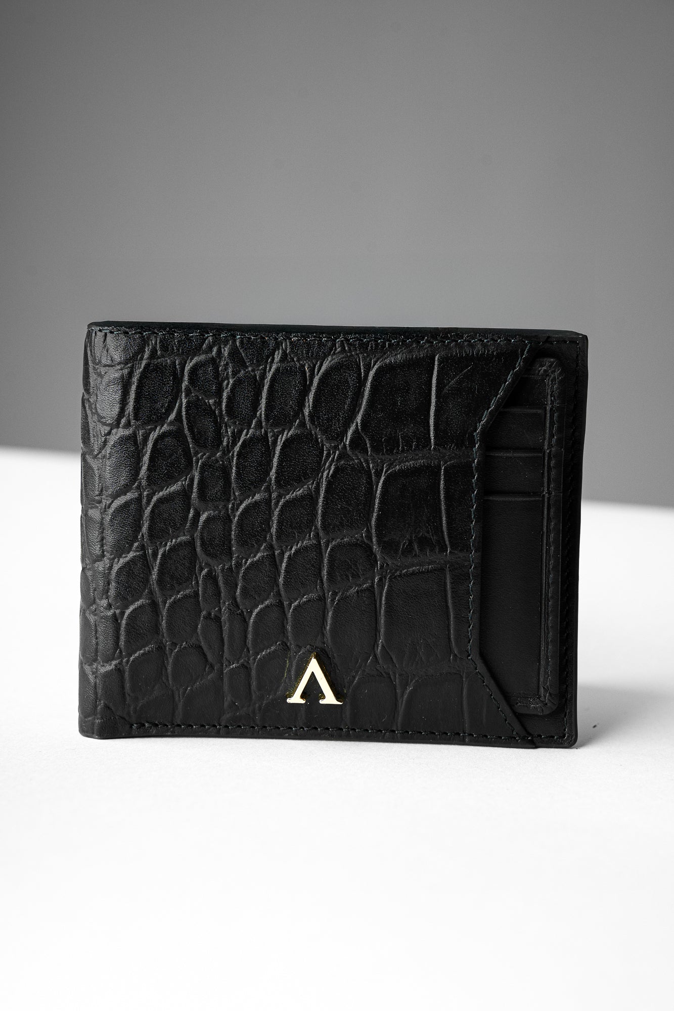 Prestigio Men’s Wallet with Detachable Cardholder - Midnight Black