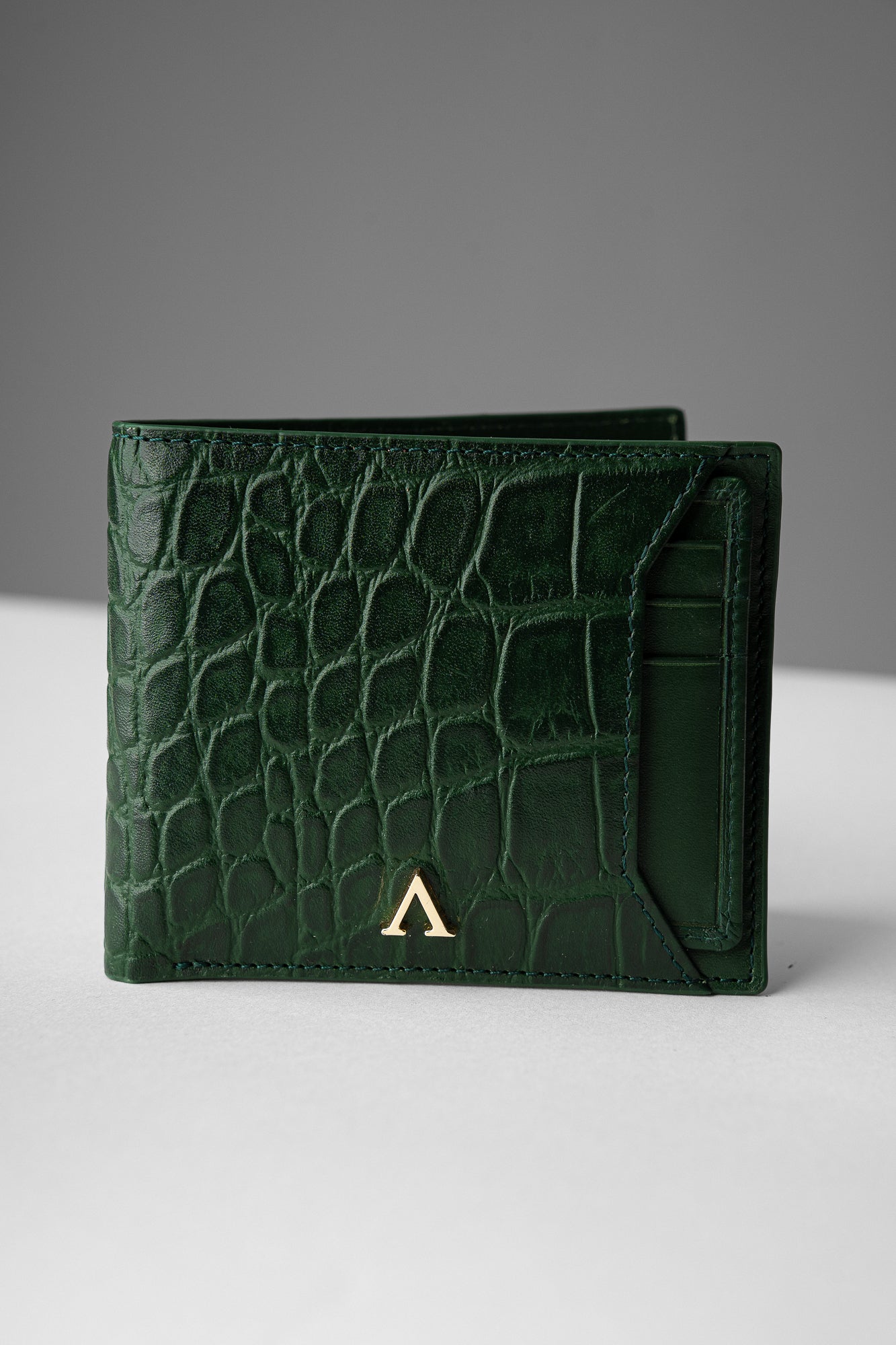 Prestigio Men’s Wallet with Detachable Cardholder – Emerald Green