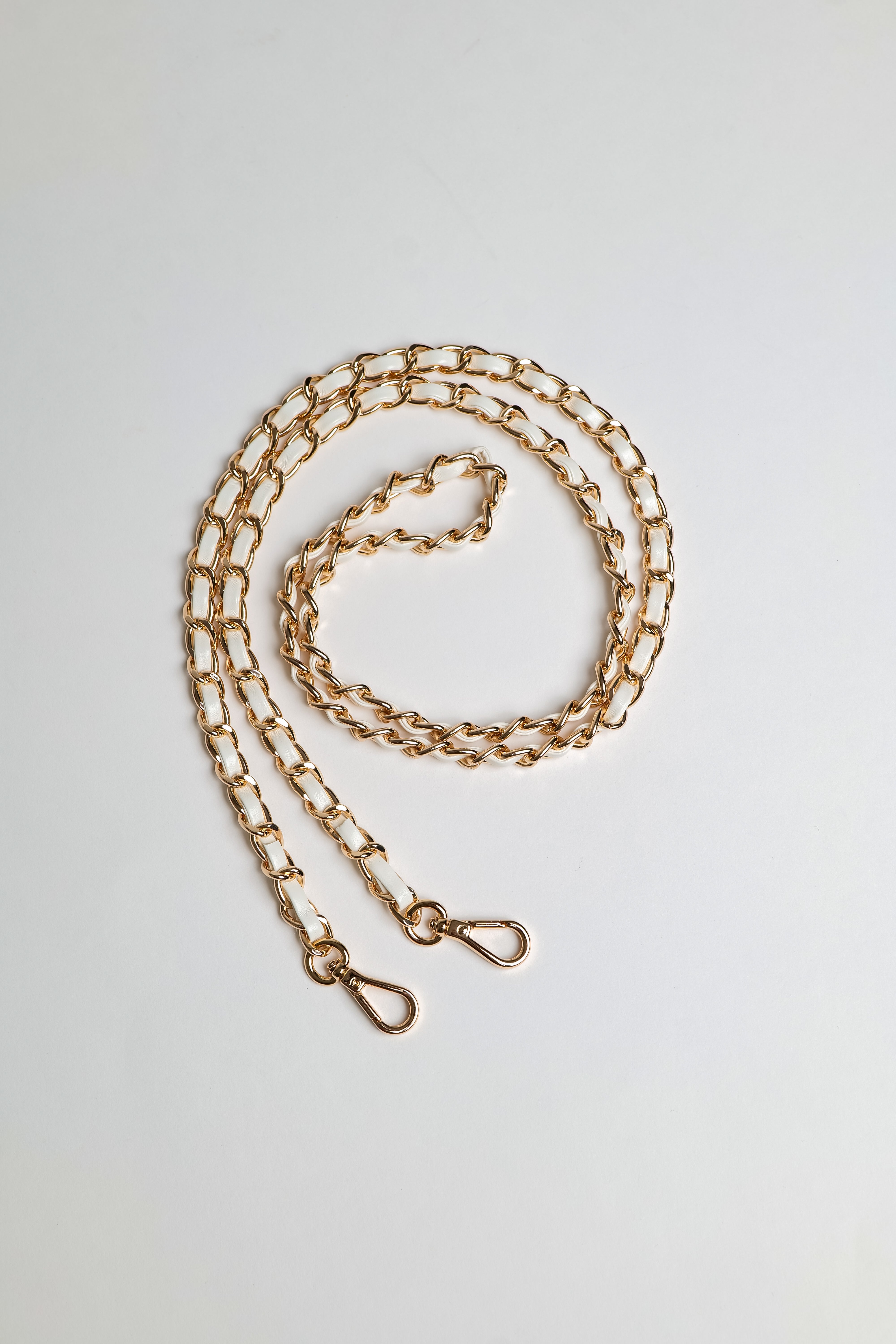 Lena Crossbody Chain - White