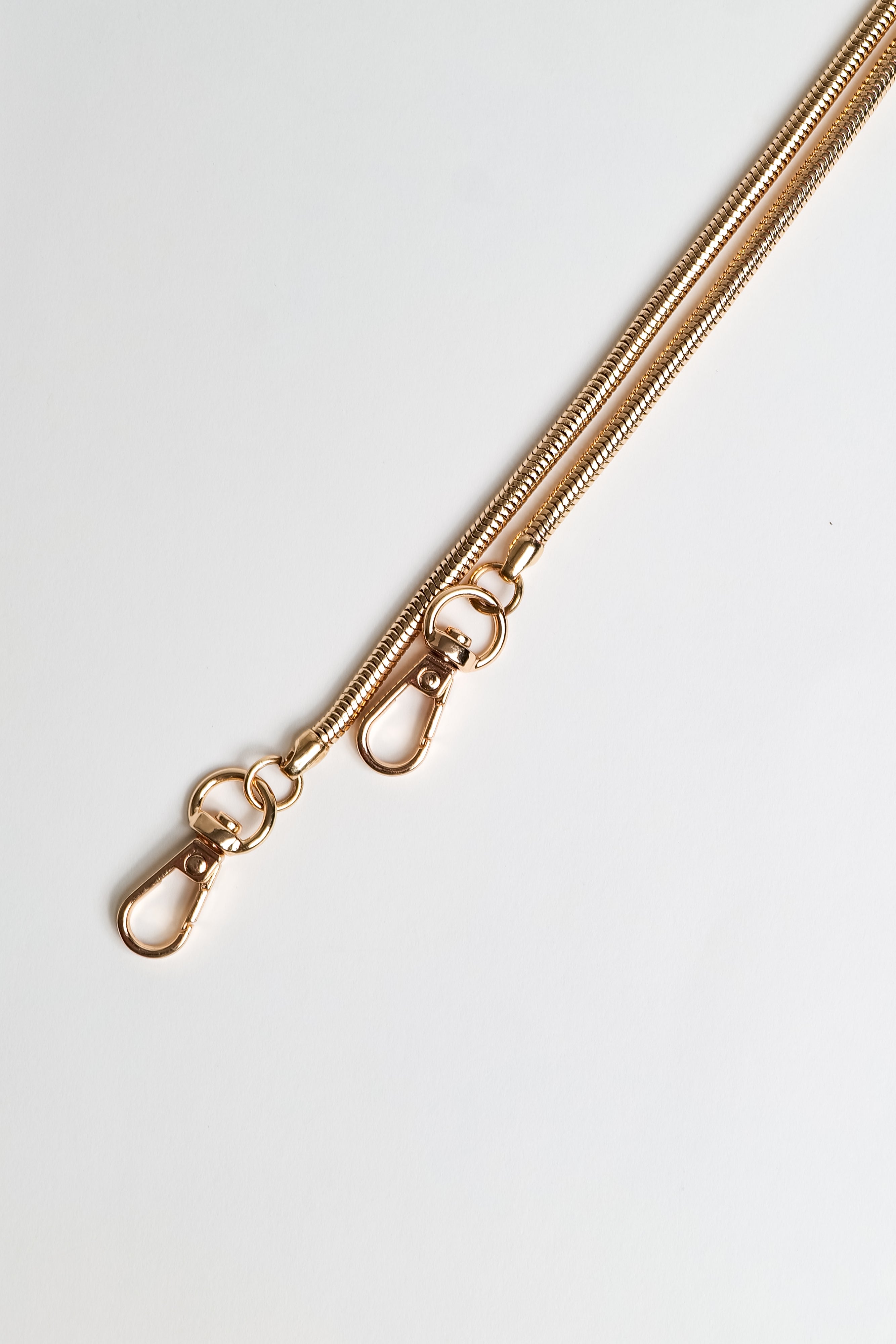 Crossbody Snake Chain - Metallic Gold