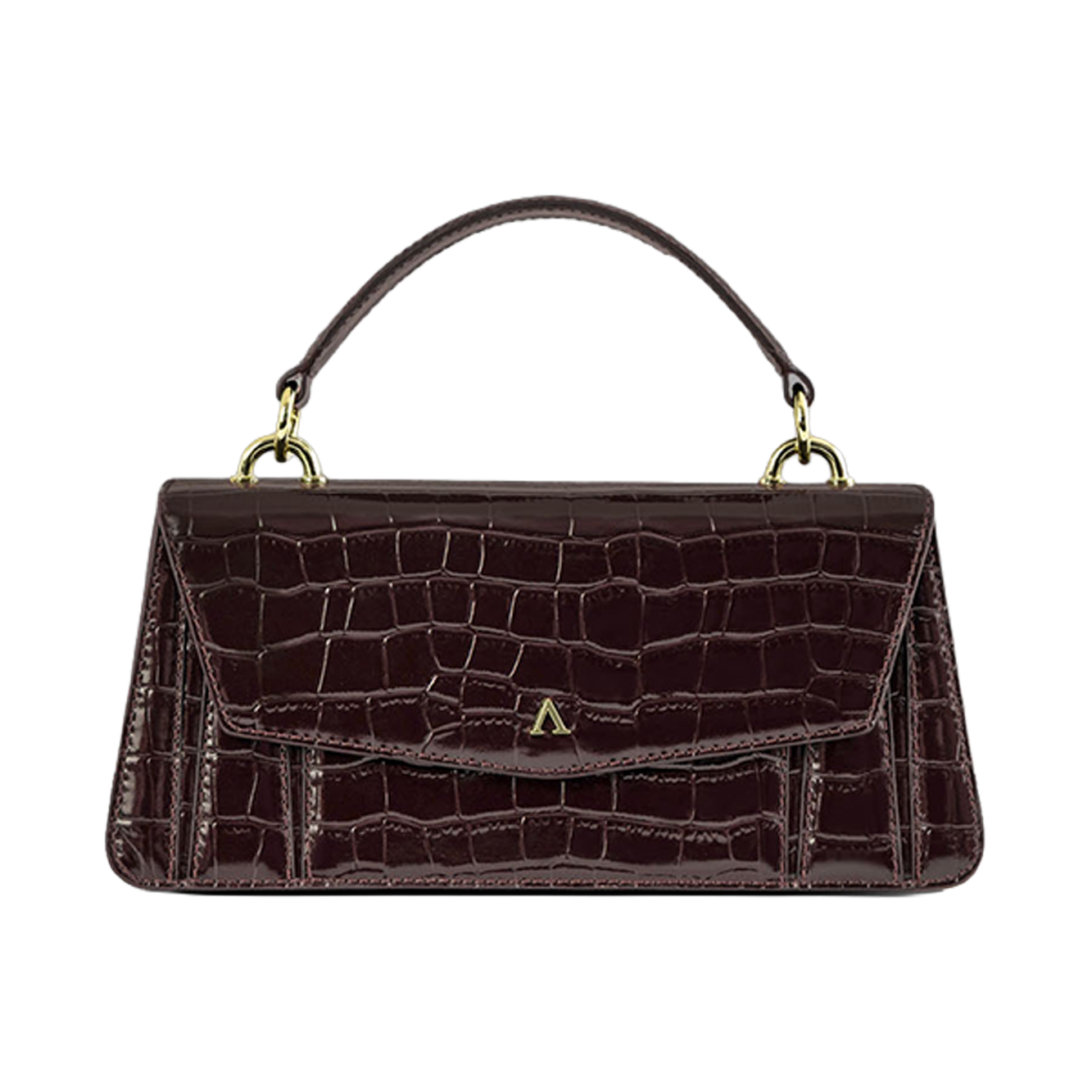 Lia Bag - Espresso Glaze Croco