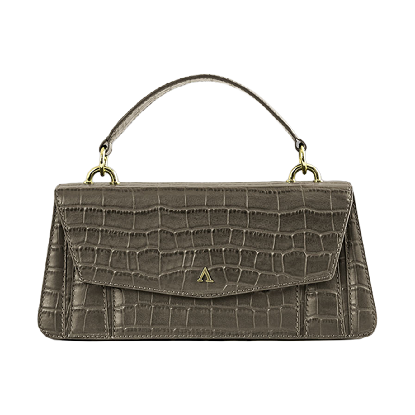 Lia Bag - Olive Green Croco